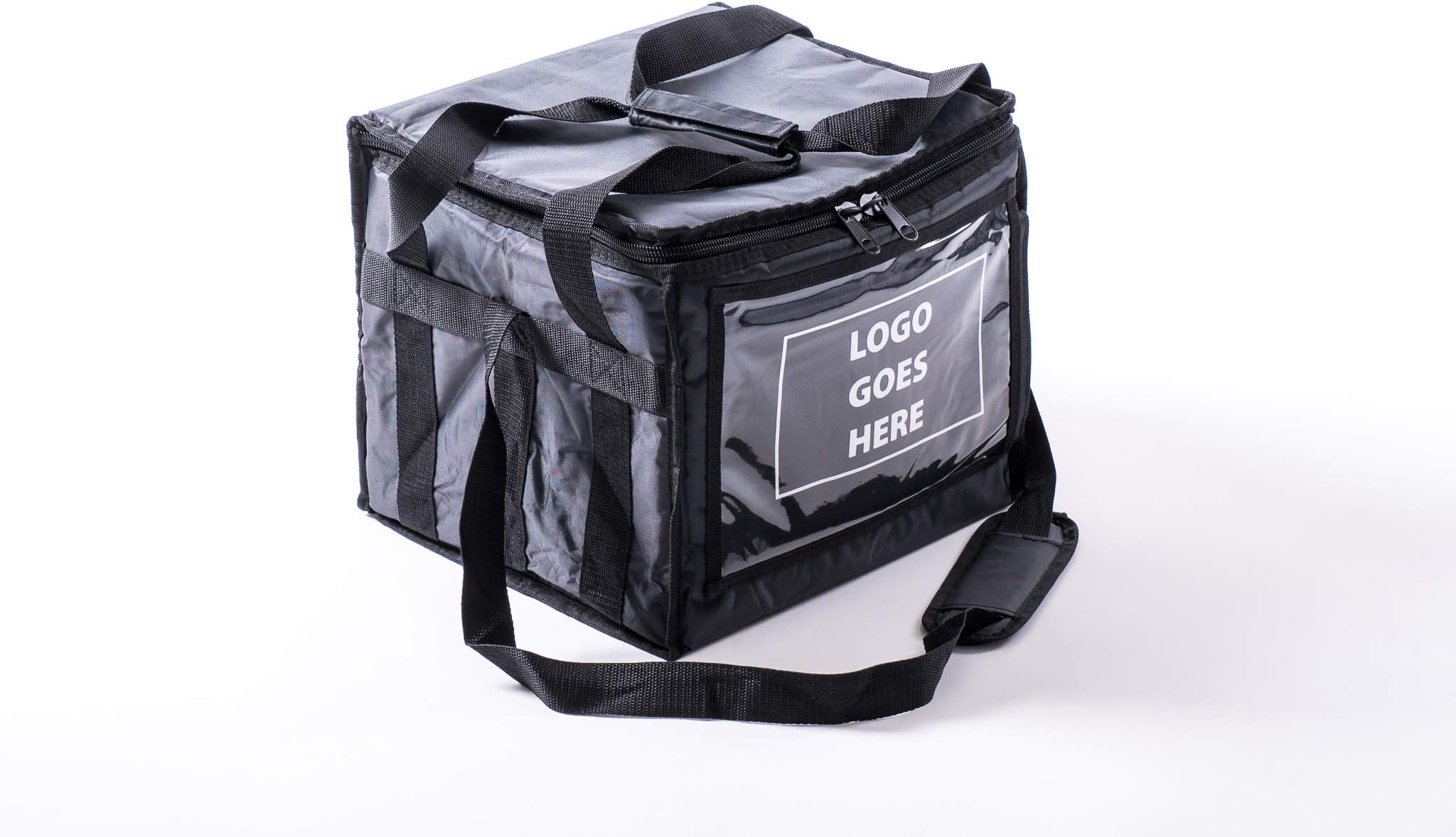 Take Eat Away Food Delivery Bag with dividers Insulated Warm Thermal Deliveries of Chinese Indian Wings Fish and Chips Home Delivered T161