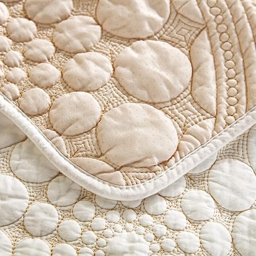 Miniatura 6 de Funda acolchada de algodón para sofá modular, diseño bohemio con círculo, bordado, color sólido, antideslizante, protector de muebles para perros,