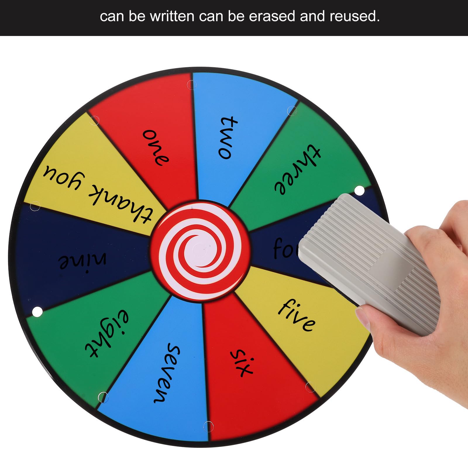 Roue de Prix Portable, Effaçable, Compacte, Acier Inoxydable, Plastique