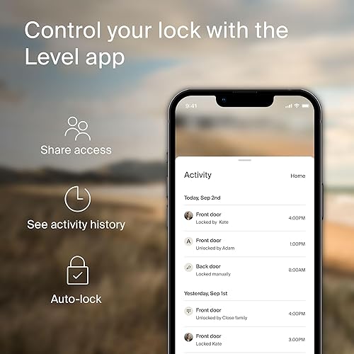 Miniatura 6 de Level Lock+ Deadbolt Smart Lock - Cerradura inteligente más pequeña del mundo más llaves de Apple Home - Aplicación Level para iOS y Android -