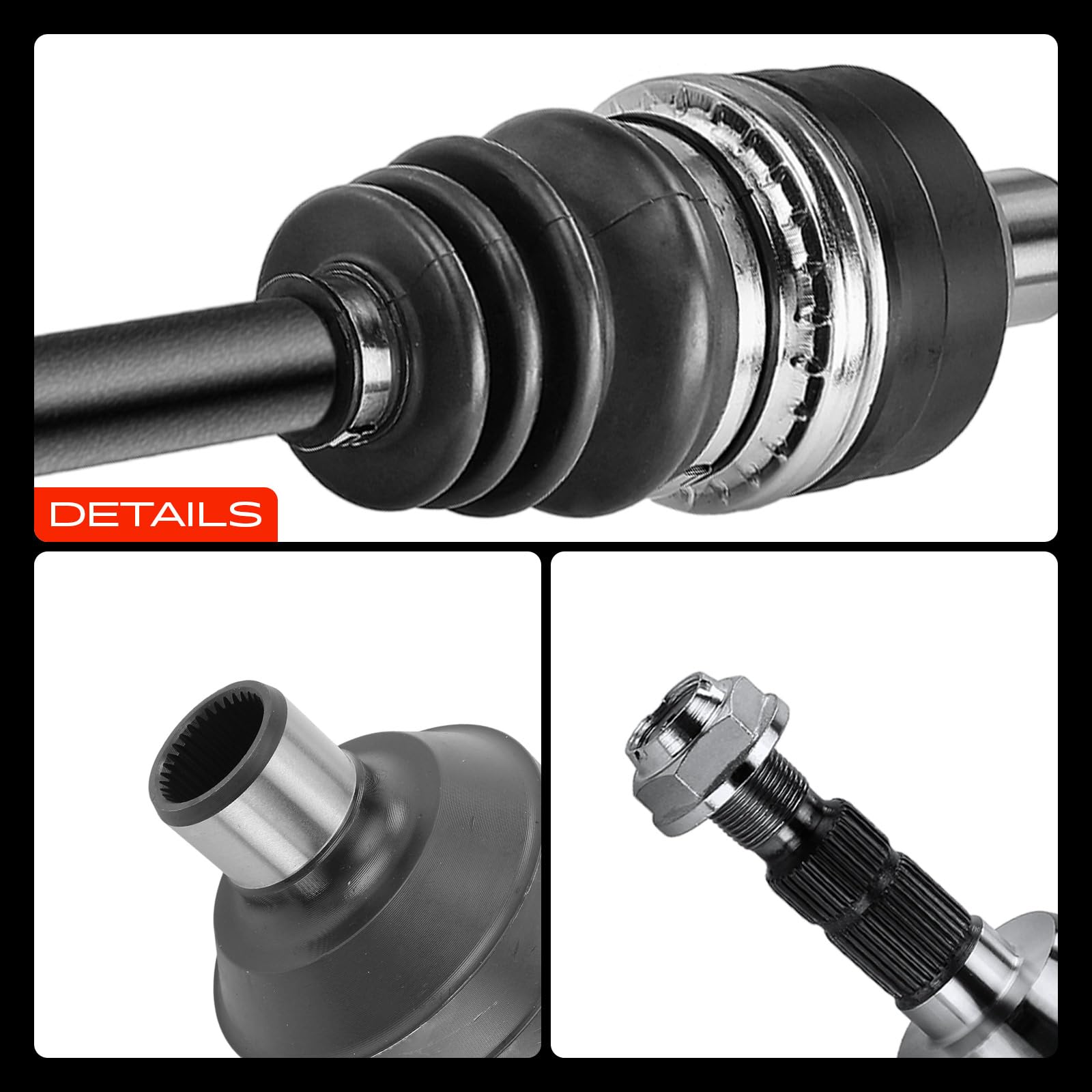 Frankberg Eje motriz Eje de transmisión Caja de cambios manual sin ABS-Ring Delantero Derecha Compatible con Astra H L48 1.7L 2007-2014 Zafira/Zafira Family B A05 1.7L 2008-2015 Replace# 13214837