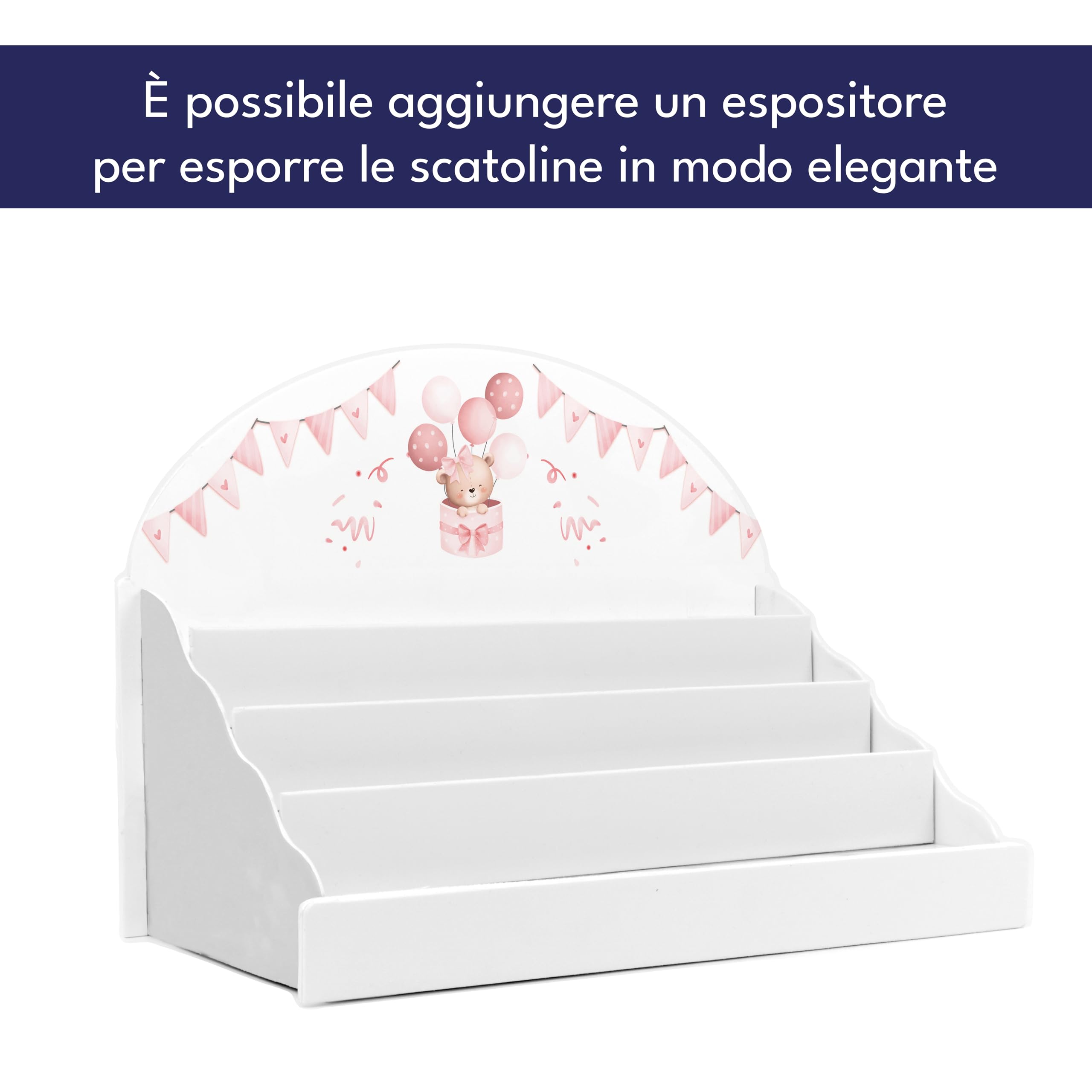 Scatoline Portaconfetti Nascita (24 Pezzi) – Personalizzabili con Nome e Data (Orsetto Festa Femmina)