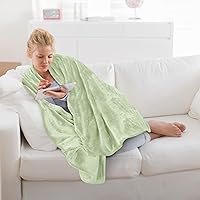 Vista 555 de Utopia Bedding - Manta de vellón de lujo, mullida, antiestática; manta de suave microfibra de 8.8 oz/yd² (300 g/m²) para sofá y cama; tamaño Gris