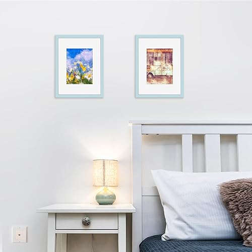 Miniatura 409 de Picrit - Juego de 12 portarretratos de 5 x 7 pulgadas para colgar en la pared o exhibir sobre una mesa, para fotos de 4 x 6 con paspartú o 5 x 7