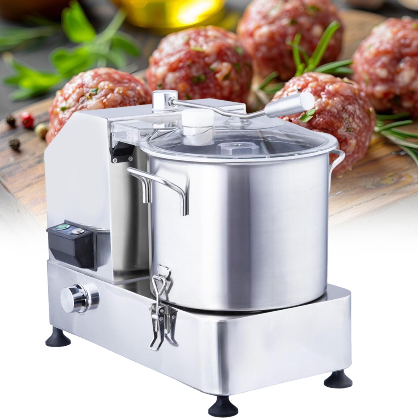 Sunseota Commercial Food Processor, 1800w Stainless Steel Food Processors, Heavy Dut 9L-1800W