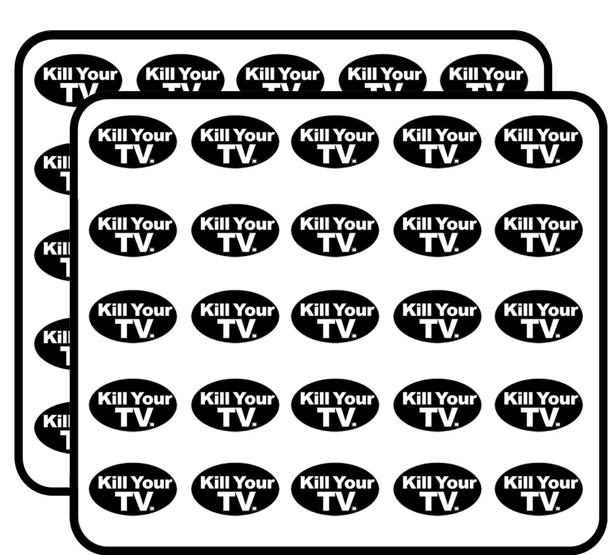 Amazon.com: Oval Kill Your TV (Funny Anti Television NWO Unplug