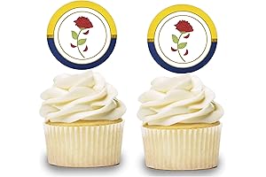 Enchanted Red Rose Cupcake Toppers: Adorn Your Treats with Timeless Beauty