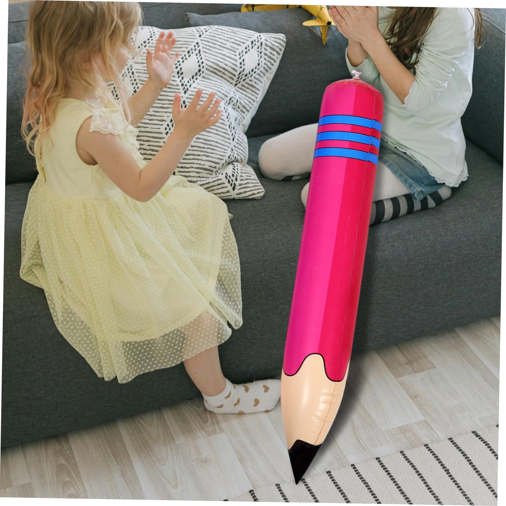 Anneome 5Pièces Lot de Crayons Gonflables Géants Décorations Scolaires Pratiques pour Événements et Salle de Classe Jouets Multi Usage Sécurisés