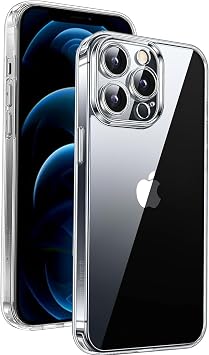 Clear Case for iPhone 12 Pro [Military-grade Protection] Shockproof Anti-Scratch Protective Phone Case Thin Slim Cover for iPhone 12 Pro Cover
