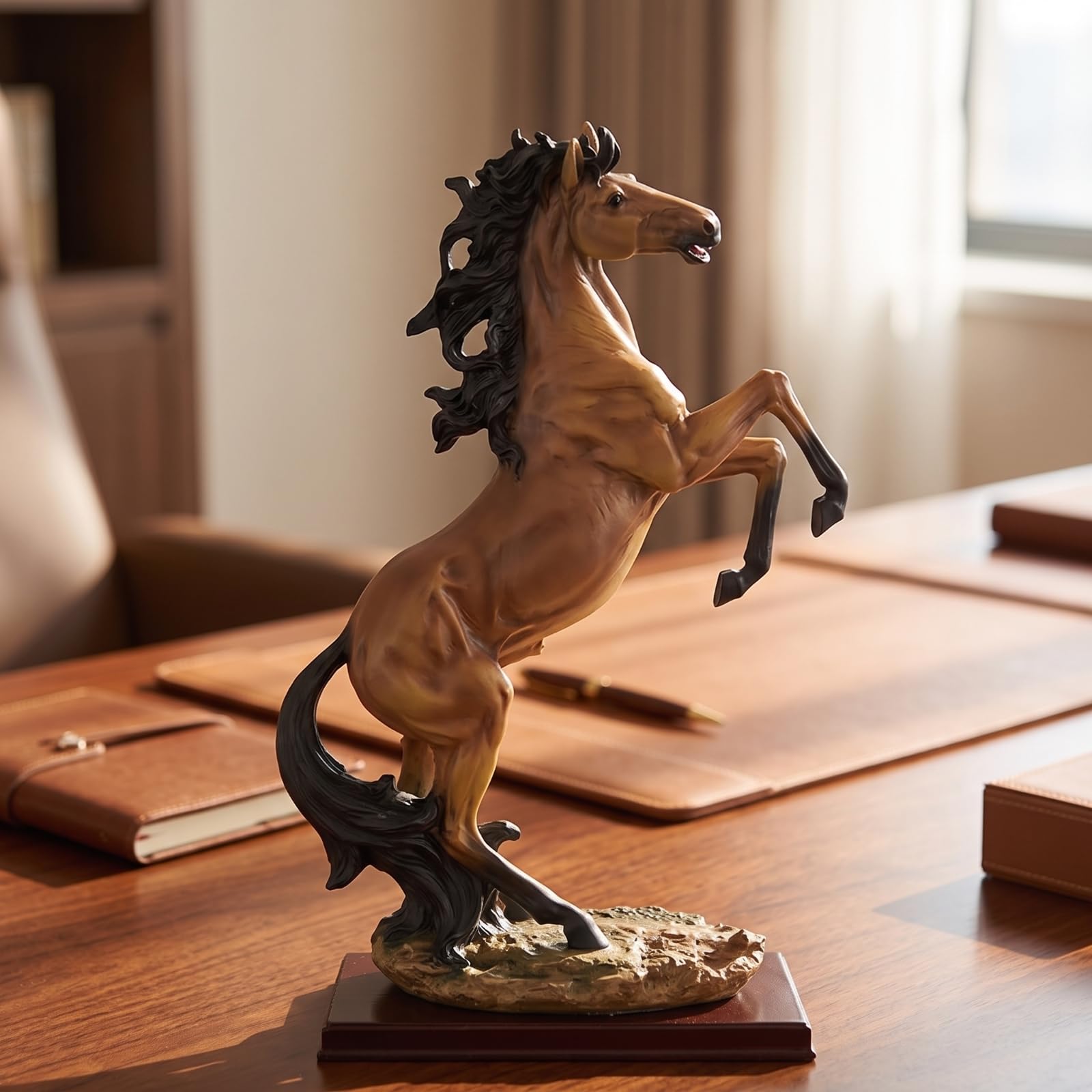 Qianly Figurine Base Rocheuse |, dressé, Décoratif, pr Entrée,