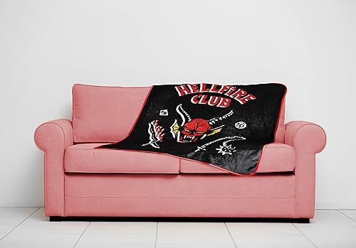 Miniatura 6 de Netflix Jay Franco Stranger Things Defeat Hellfire Manta – Bedding Meausres 46 x 60 pulgadas – Forro polar súper suave resistente a la decoloración