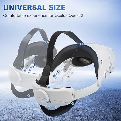 Vista 2 de Correa para la cabeza Halo para Oculus Quest 2 - Accesorios de repuesto SUPERUS para Oculus Quest 2 Elite para mayor apoyo y comodidad en realidad