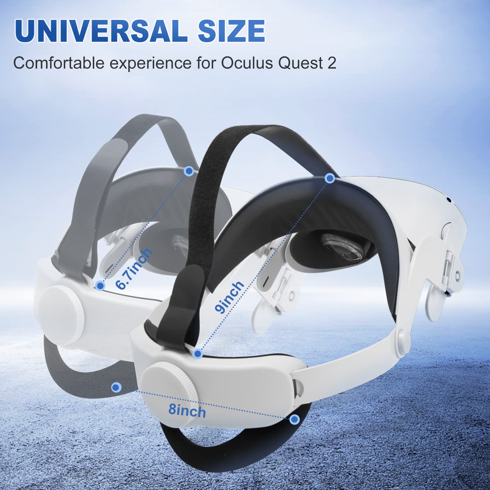 Amazon | Oculus Quest 2用Haloヘッドストラップ SUPERUS交換用  