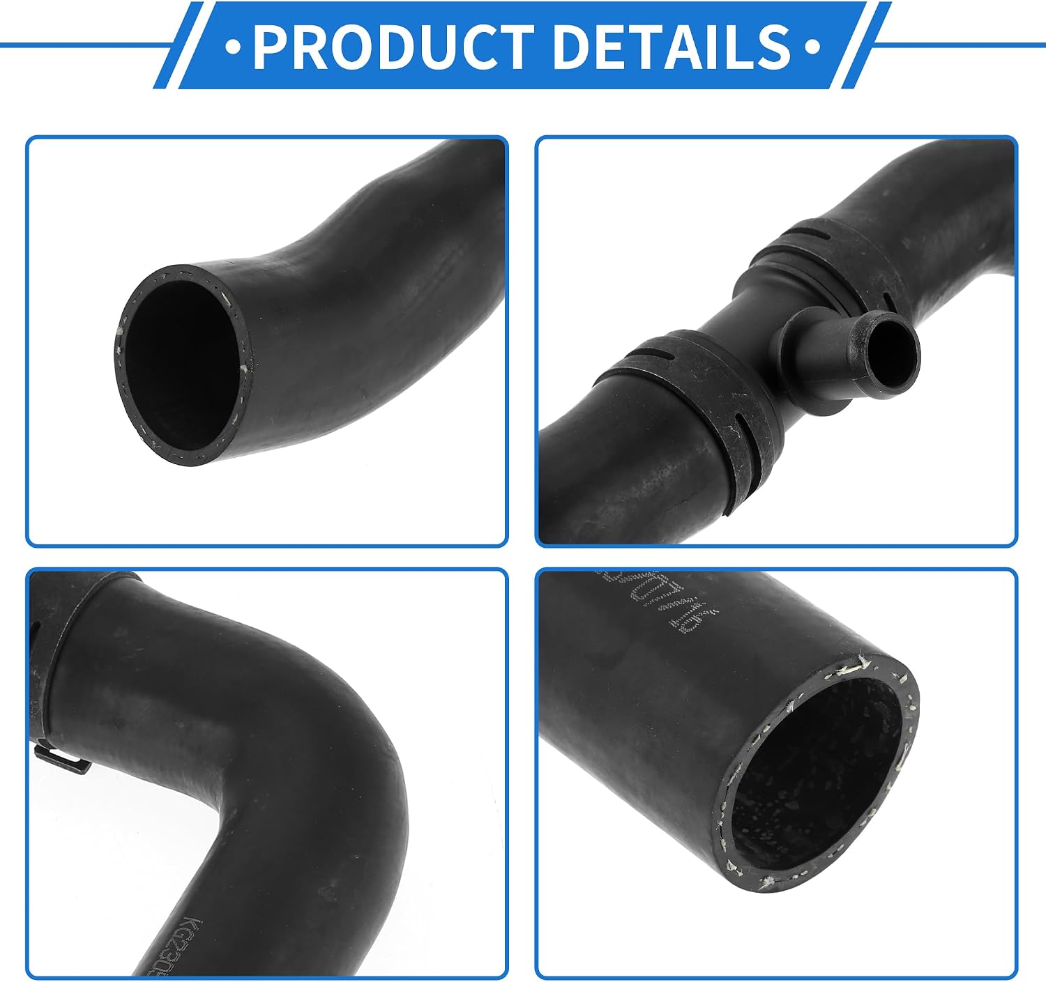 1 Pc Radiator Hose for Land Rover Range Rover Sport 2006-2009 Good Sealing Rubber Black Upper Heater Hose