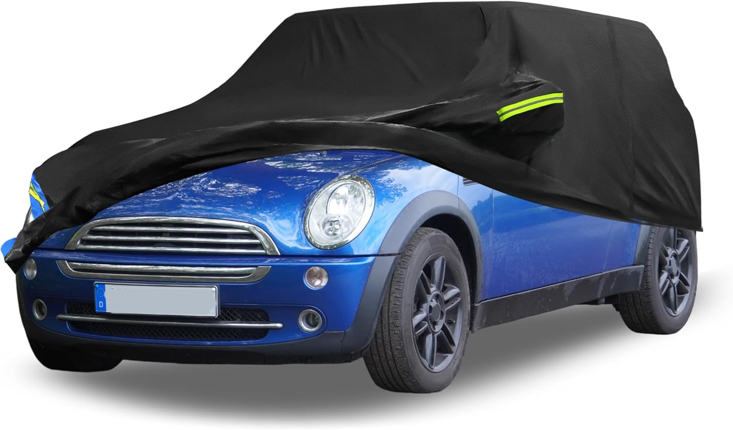 Car Cover Waterproof Custom Fit for Mini Cooper 2DR 2002-2021 All Weather for Automobiles Outdoor Snow Sun Dust UV Protection Full Exterior Cover with Door Zipper