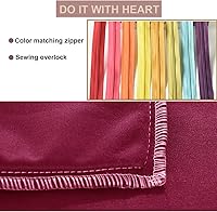 Vista 6 de Fundas de almohada cilíndricas de terciopelo para el cuello de 16 x 6 pulgadas con cremallera oculta para decoración del hogar, almohada cervical