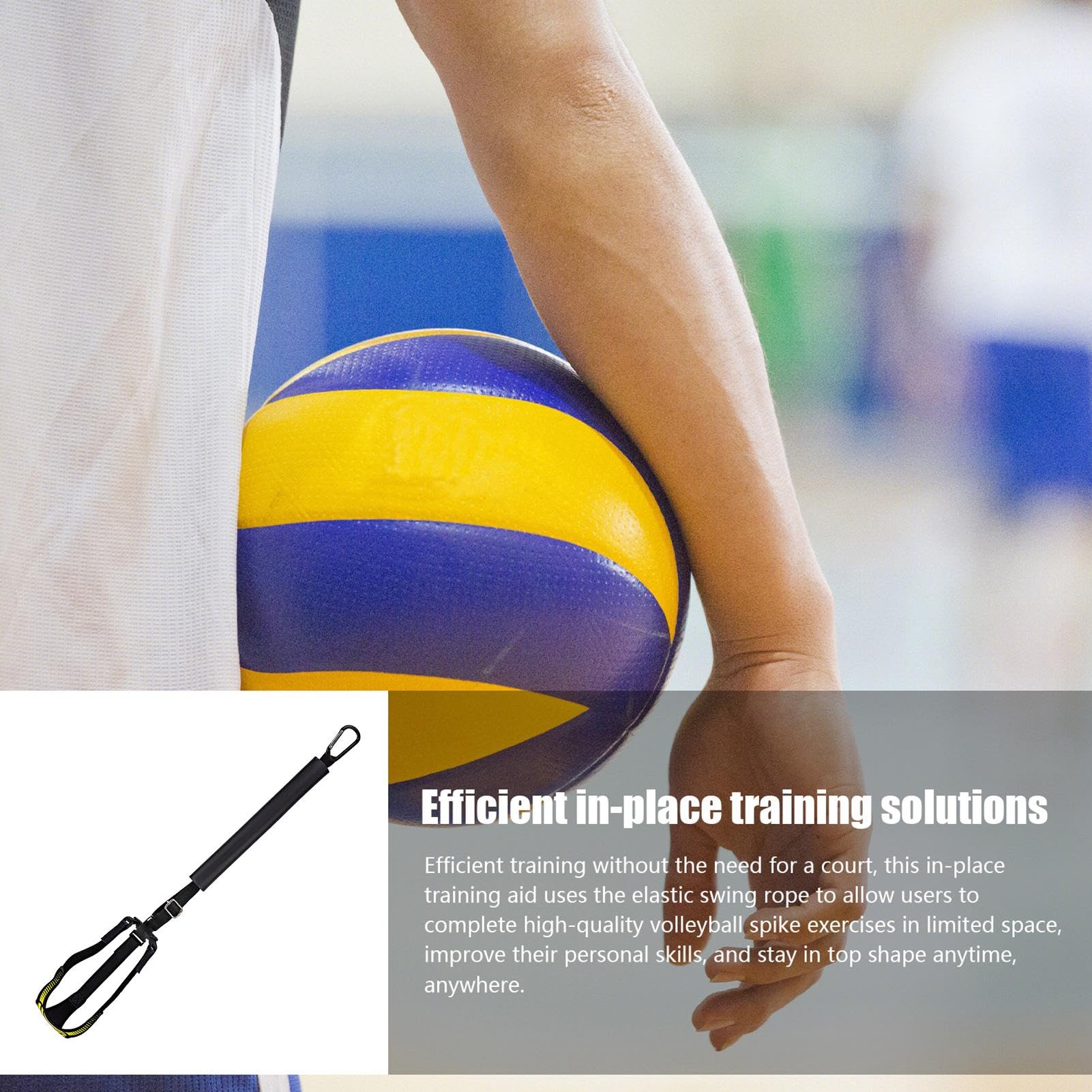 DNCG Volleyball Training, Volleyball Training Equipment Aid, Volleyball Attack Trainer,Volleyball Training System, Solo Practice Trainer, Volleyball Rebounder Trainer Kit for Beginners
