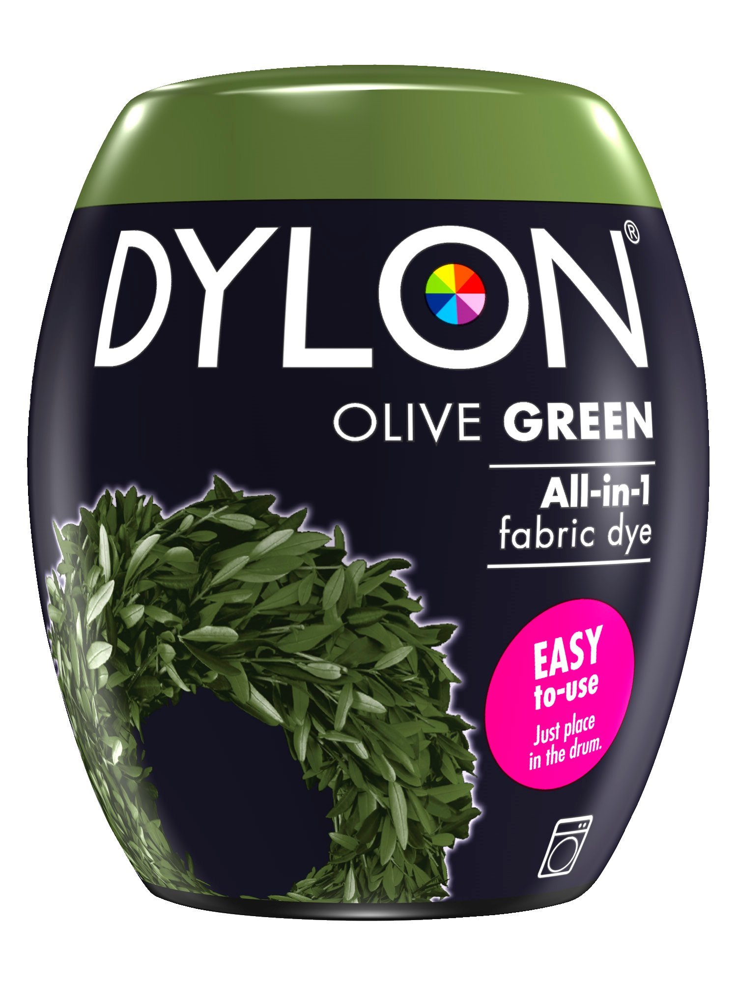 New Dylon Maschinenfärbemittel, 350 g, Olivgrün, 3 Stück