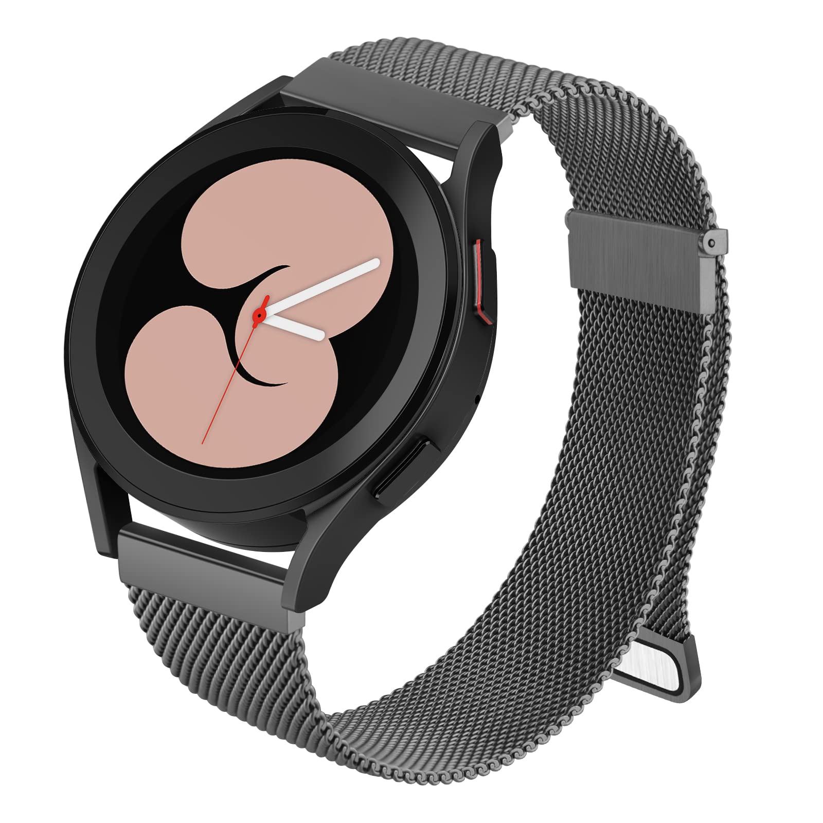 Metal Band Compatible with Samsung Galaxy Watch 6/5/4 Band 40mm 44mm, Galaxy Watch 6 Classic Bands 43mm 47mm, 20mm Stainless Steel Replacement Strap for Galaxy Watch 6 Band Women Men