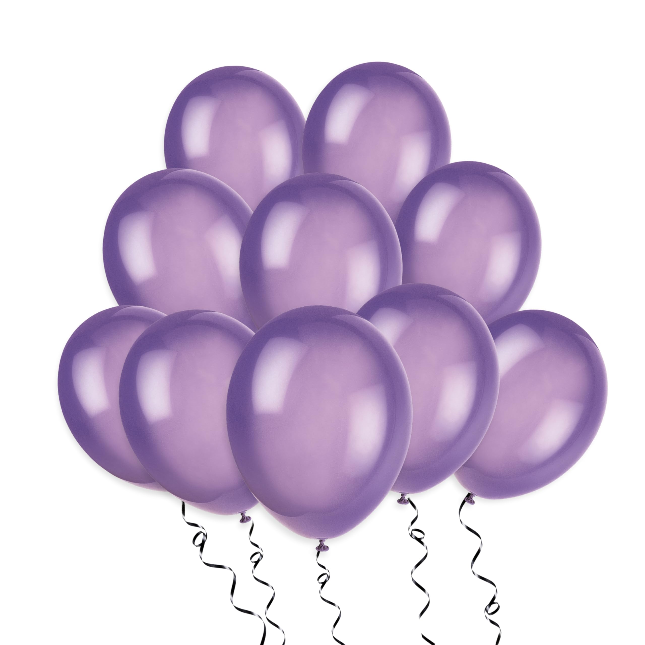 Unique Purple Midnight Premium Latex Balloons (30Cm) Pack Of 10 - Party Decorations For Celebrations And Events
