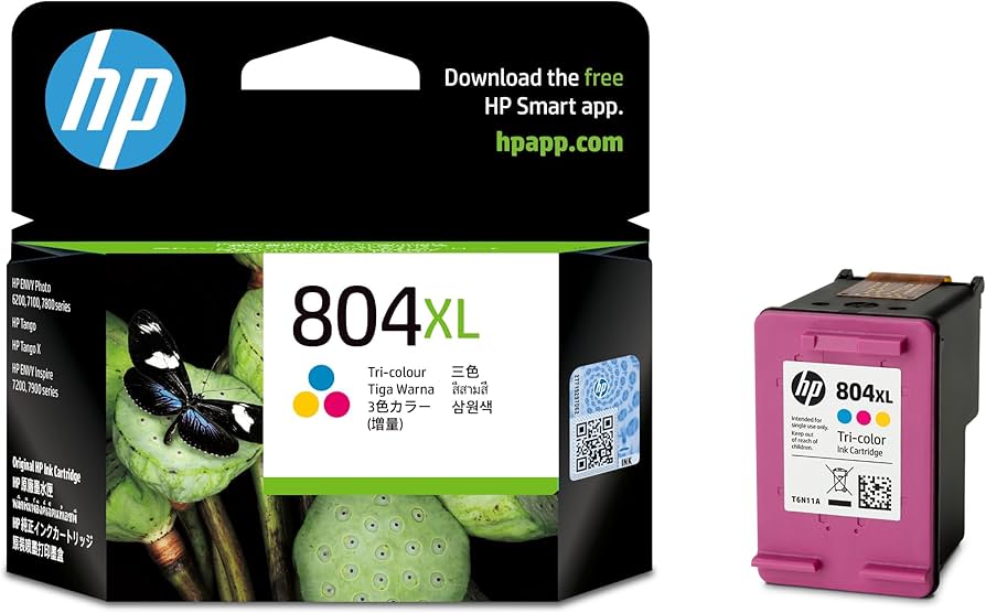 HP プリンター HP 804, HP 804XL インクカートリッジ付き Amazon.co.jp: HP 804XL 純正 インクカートリッジ カラー 増量 T6N11AA