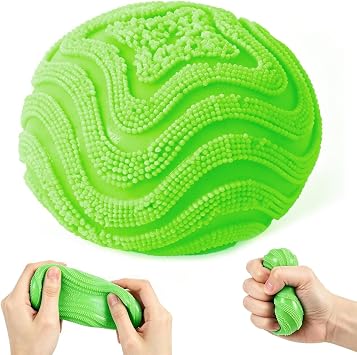 Fuzz Squishy Stress Ball,Ultra Soft Fidget for Anxiety Relief,Squeeze Ball