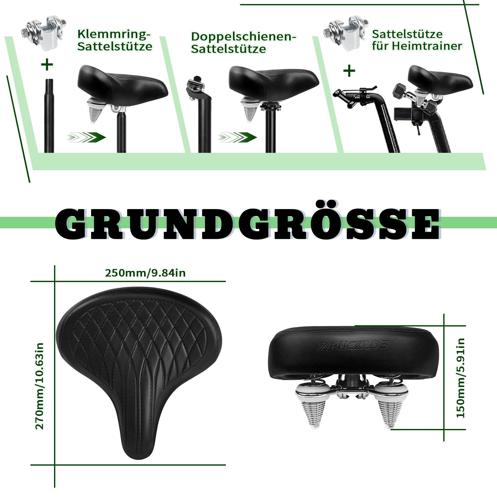 Selle de vélo en gel, large, confortable, respirante et douce, imperméable, amortissant les chocs