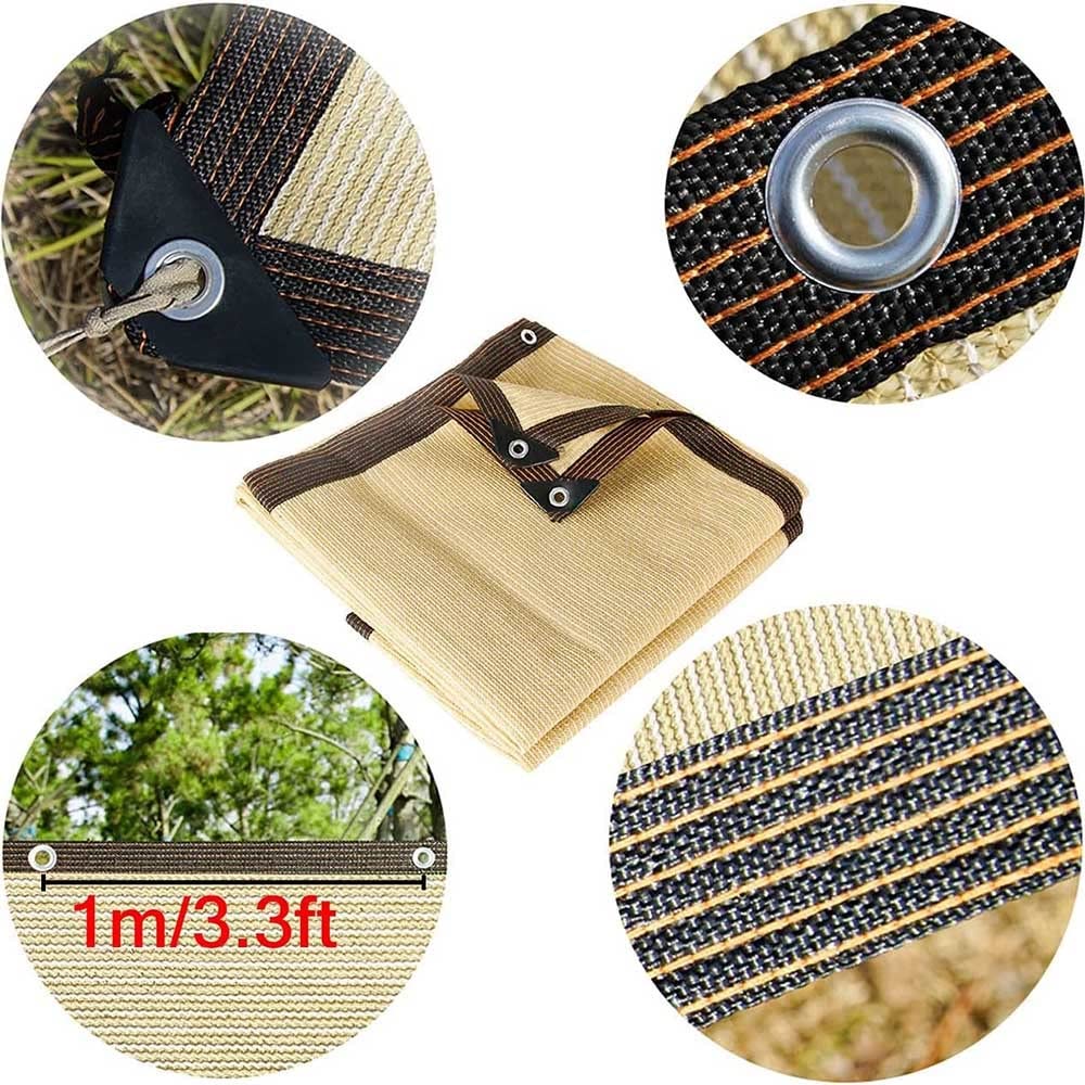 Tkanina zacieniająca do ogrodu, z przelotkami, odporna na promieniowanie UV, tkanina baldachimu, do roślin zewnętrznych, na patio, szklarnię, dostępne rozmiary: 1 x 1 m, 2 x 3 m, 3 x 5 m, 6 x 8 m, 8 x