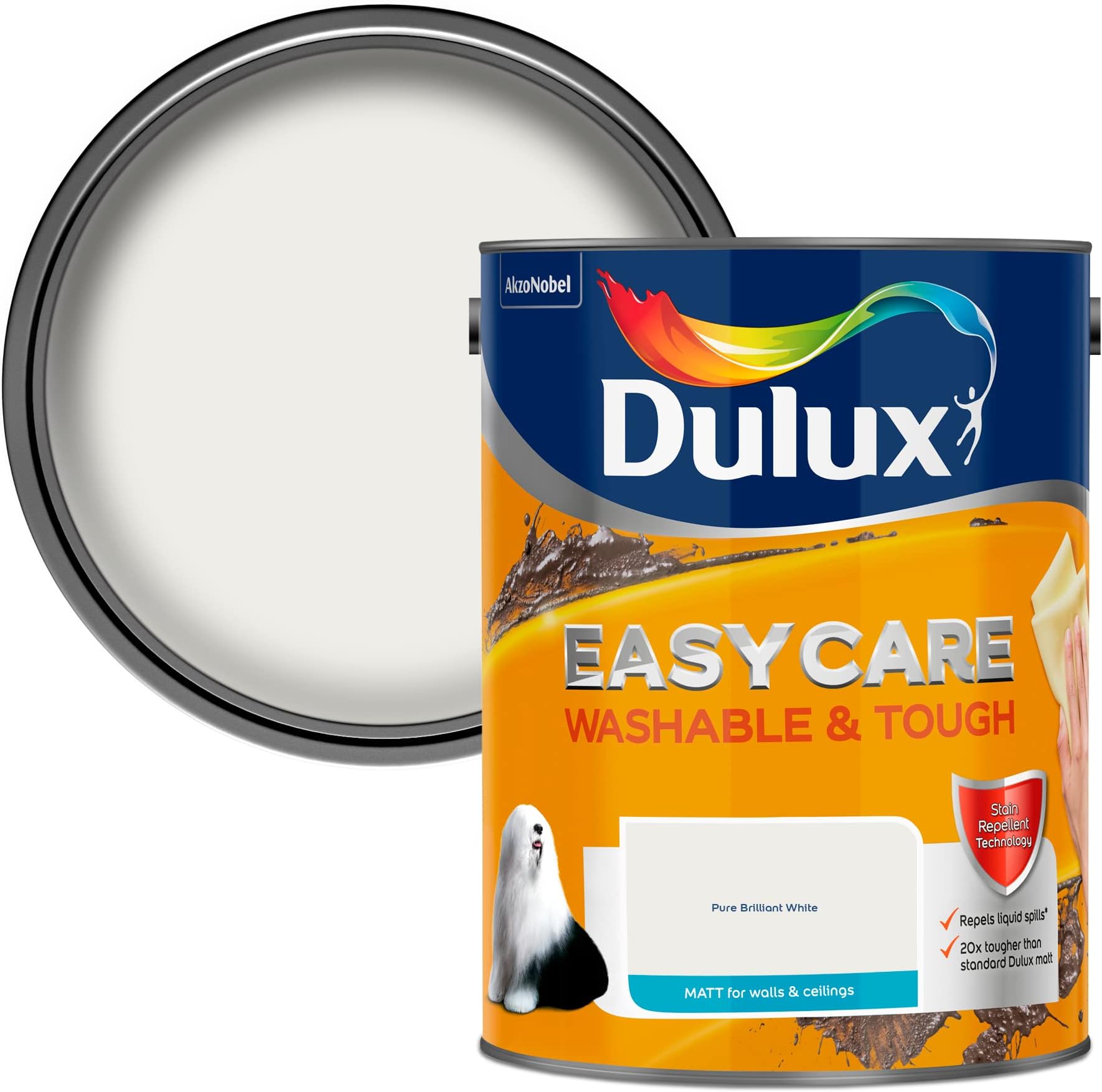 Dulux RetailEasycare Matt - Pure Brilliant White - 5L