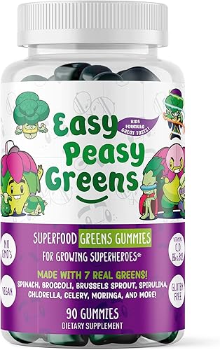 EasyPeasyGreens - Gomitas de verduras diarias para niños