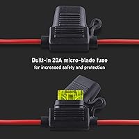 Vista 5 de Arnés de cables compatible con NOCO(R) GC002 X-Connect, M6 (1/4 pulgadas) conector de terminal de ojal