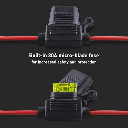 Miniatura 5 de Arnés de cables compatible con NOCO(R) GC002 X-Connect, M6 (14 pulgadas) conector de terminal de ojal