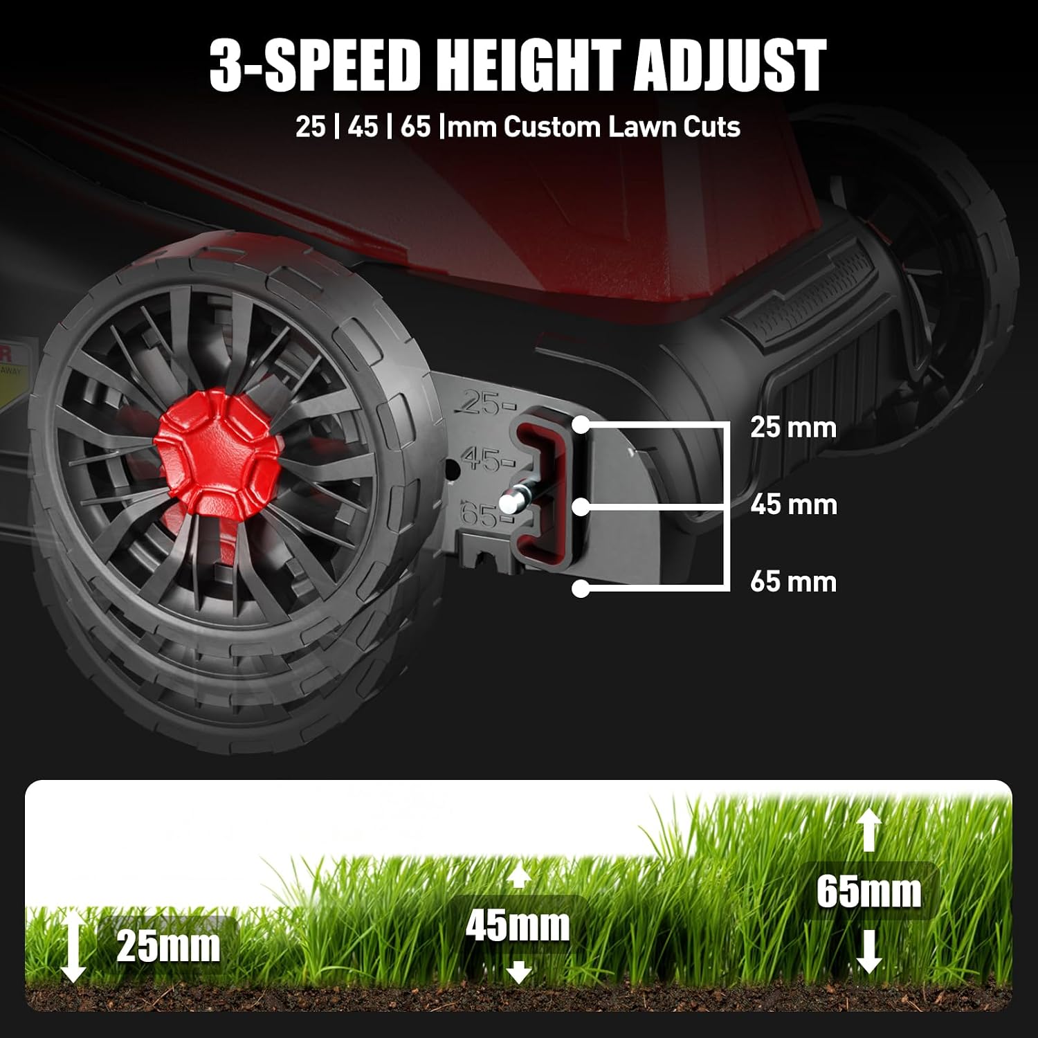 Baotree Electric Lawn Mower 16-Inch 12AMP (16-inch)