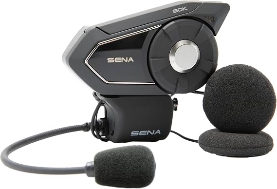 Sena 30K Bluetooth Headset for Motorcycles / Mesh Communication System with HD Speakers