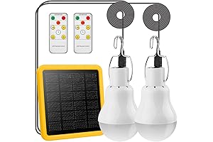 Upgraded 130 Lumen Solar Lights for Chicken Coop 2 Pack with Remote Timer