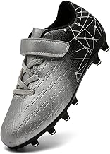 DimaiGlobal Children's Football Boots with High Heels for Natural and Indoor Grass Non-Slip for Training and Futsal Teenagers Soccer Shoes