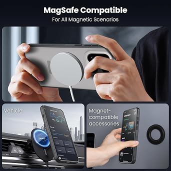Nillkin for OnePlus 15 MagSafe Case, MagSafe Compatible, Matte Translucent | Military Grade Drop Tested | Shockproof Slim One Plus 15 Case | Frosted Shield Pro Case for OnePlus 15, Translucent Black