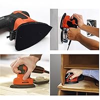 Vista 4 de LotFancy Almohadilla de repuesto para lijadora de detalles, sustituye al equipo original # 577044-01, paquete de 2, para lijadora de mouse Black &