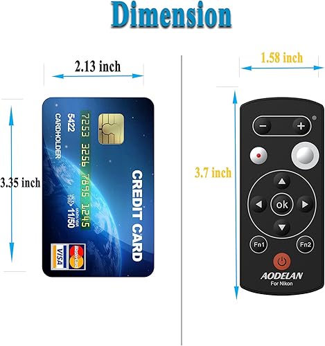 Miniatura 5 de AODELAN - Control remoto para cámara Nikon P1000 Z50 P950 B600 A1000 Z30 Z6 II Z7 II Zfc Z fc disparador (reemplaza a Nikon ML-L7)