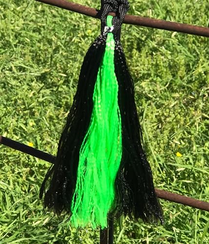 Miniatura 3 de Pig Whip - Black & Lime Nylon Tassel
