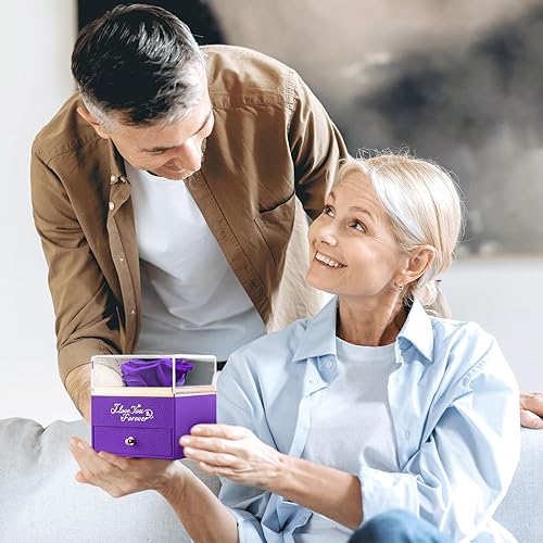 Miniatura 4 de NEWNOVE Rosa Roja Real "Te Amo Mamá" Regalo, Perfecto para el Día de la Madre, San Valentín, Cumpleaños