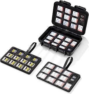 135 Slots IP67 Waterproof Memory Card Holder for SD CFA Cards