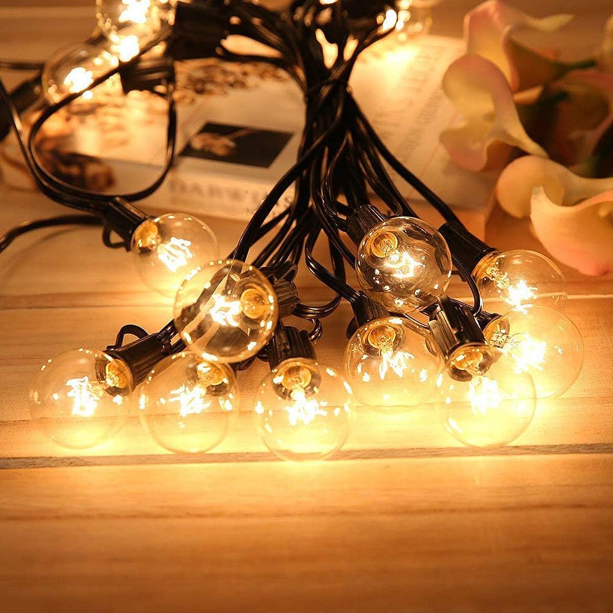 Avoalre G45 Catena Luminosa Esterno, 12M 30+3 | IP65 Impermeabile Luci da Esterno Collegabili, Lucine da Esterno Giardino per Casa Feste Matrimonio Giardino Gazebo