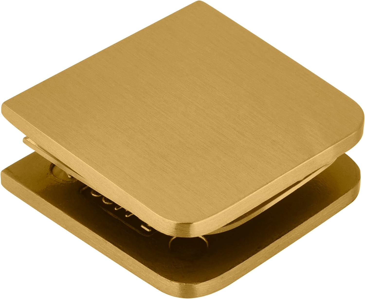 CRL Satin Brass Traditional Style Fixed Panel U-Clamp