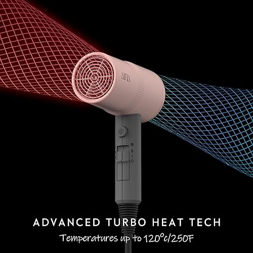 Miniatura 4 de AINA Secador de pelo con difusor, secador de pelo para mujer  Tecnología iónica avanzada, revestimiento de cerámica  Cold Shot cuenta con calor