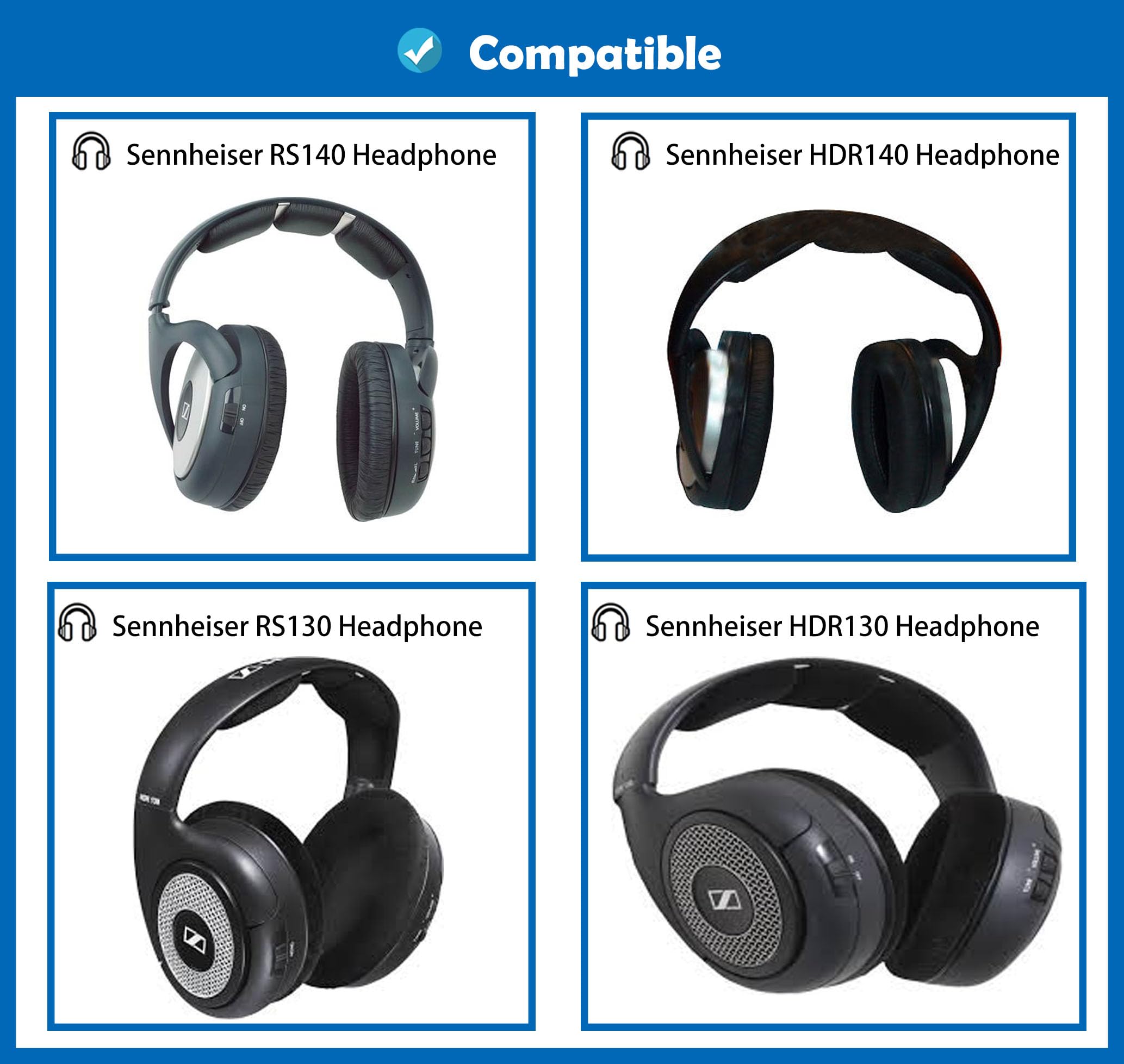 Ohrpolster Für Sennheiser RS130 & Mehr – Weich, Warm & Mit 1 Jahr Garantie