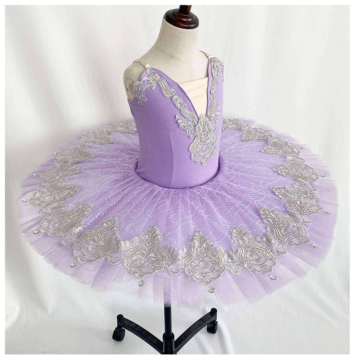 Mädchen Professionell Ballett Tutu Rock Pfannkuchenkleid Puffy Prinzessinnen Kinder Ballerina Tanzen Kostüm
