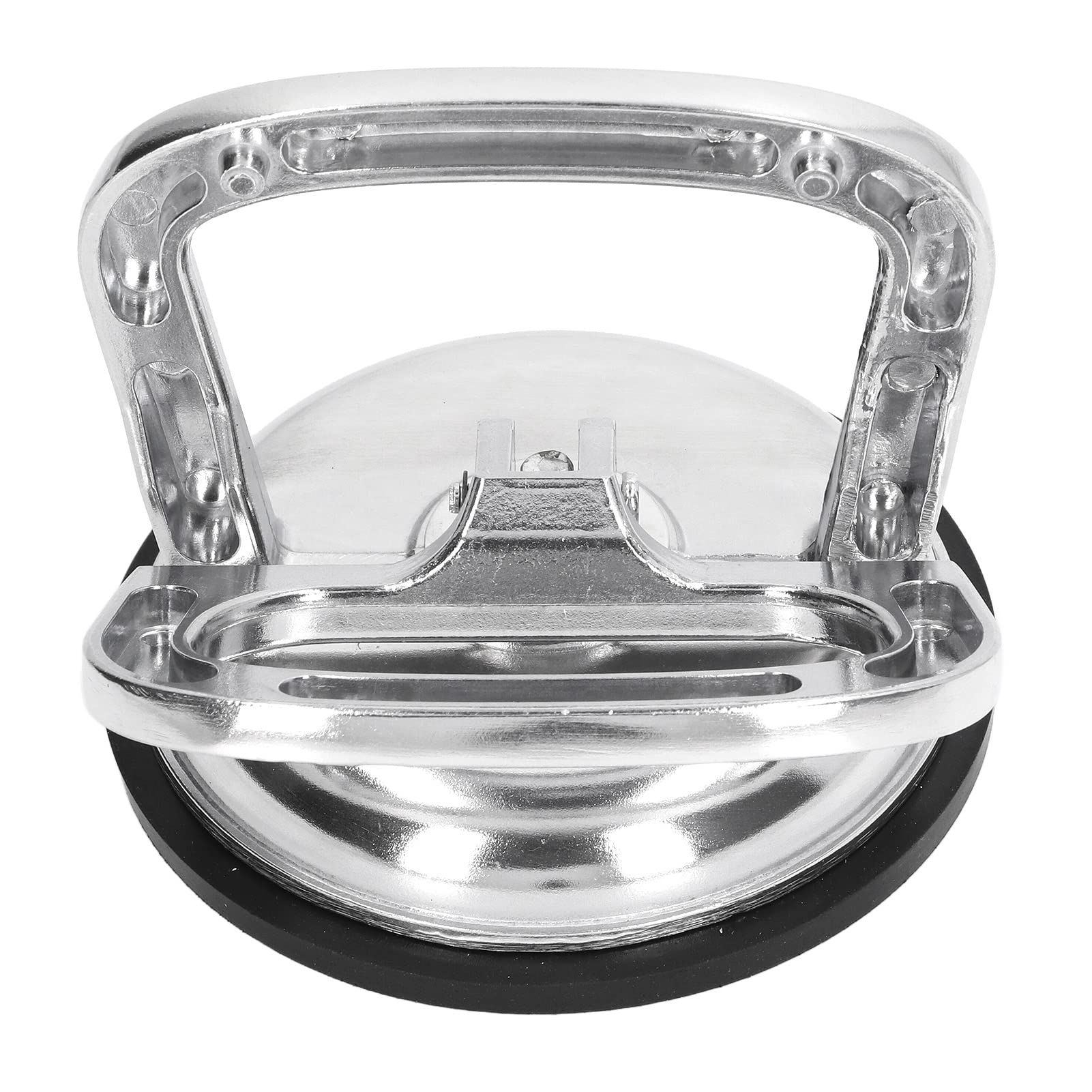 Glass Suction Cup Mover, Vacuum Suction Glass Lifter Silver Black 176.4LB Aluminum Alloy Handle No Deformation for Ceramic (1 Jaw)
