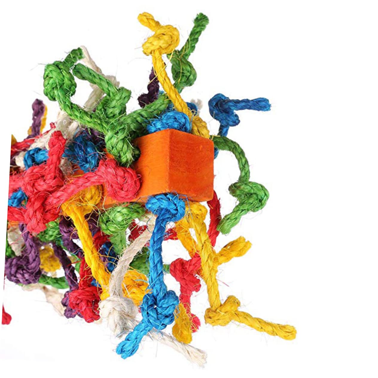 Toddmomy 3piezas Juguete para Pájaros De Cuerda Accesorio para Jaula De Periquitos y Juguete Masticable para Estimulación y Entretenimiento De Aves Pequeñas