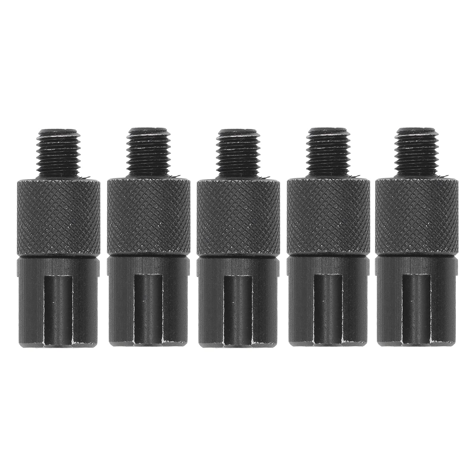 Conector de Alarma de Pesca de Aleación de Aluminio, Adaptador Duradero de 8mm, Fácil Instalación para Palos de Banco de Caña de Carpa, Juego de 5 uds.